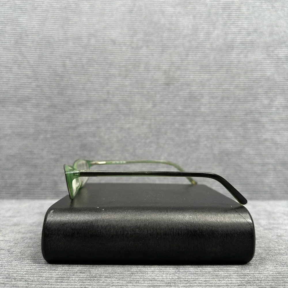 Nine West 324 OW47 Green Rectangular Eyeglasses Frames 135mm Y2k